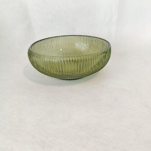 E.O. Brody Other - EO Brody Emerald Green Ribbed Depression Glass Candy Bowl VTG 60s MCM Cleveland